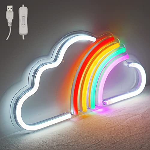 Rainbow Cloud Neon