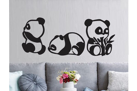 Baby Panda MDF Wall Hanging