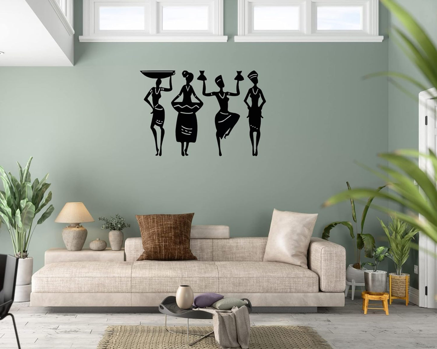 Set Of 4 African Man And Woman Dancing