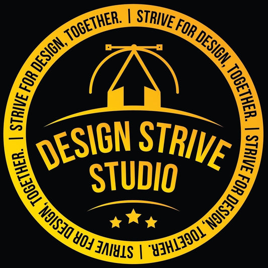 Design Strive Studio Logo Engraved Neon Logo
