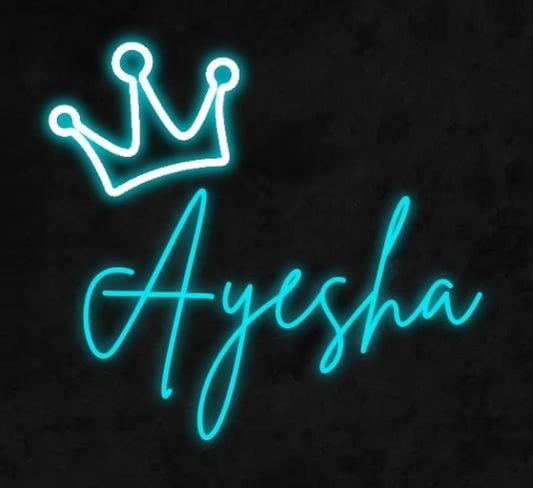 Ayesha with crown