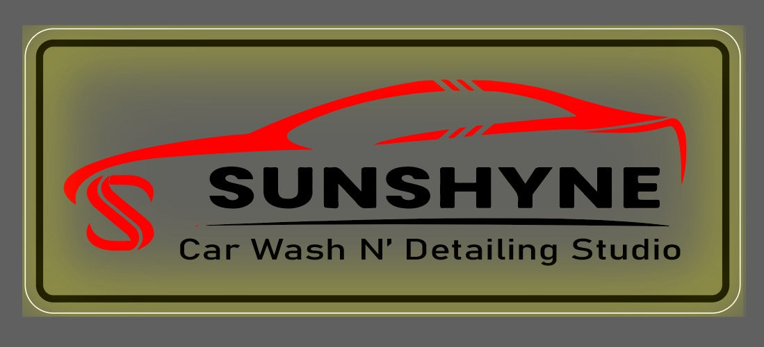 SUNSHYNE Car Wash Backlit Neon Sign