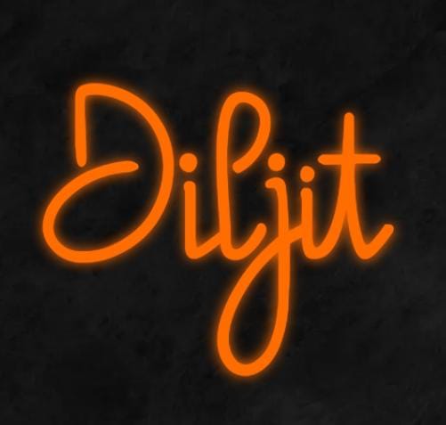 Diljit & Dosanjh Neon Sign