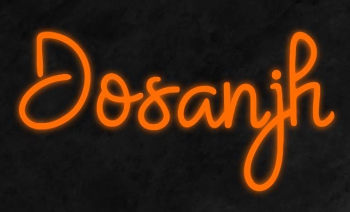 Diljit & Dosanjh Neon Sign