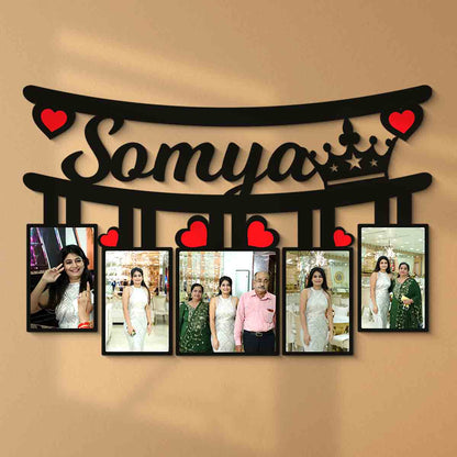 Personalized Frame With Name ( 5 Photos )