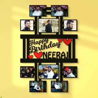 personalized Happy Birthday Frame ( 10 Photos )