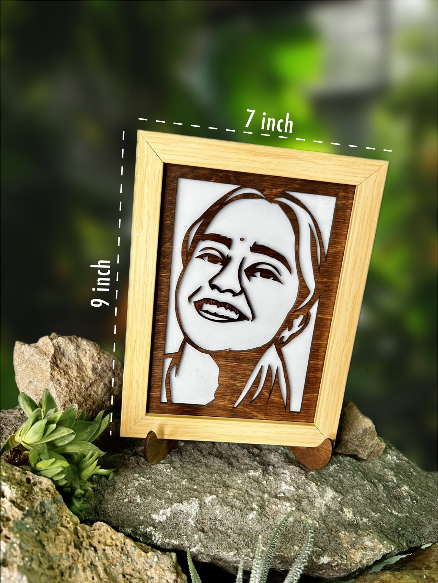 Wooden LED Laser Cut Photo Frame Box