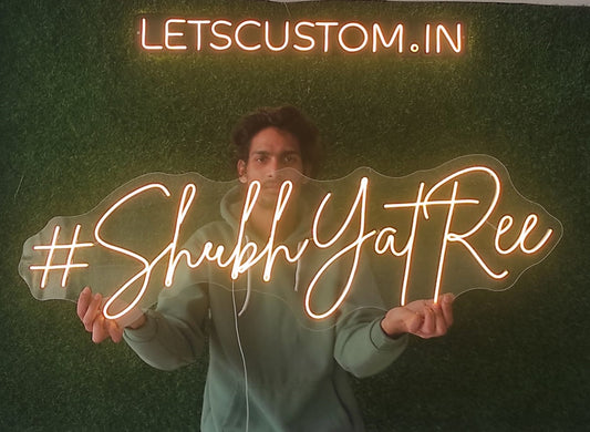 #ShubhYatRee Neon Sign - 15 x 40 inch