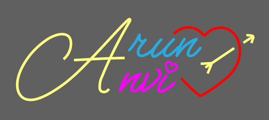 Arun Anvi Couple Neon Sign