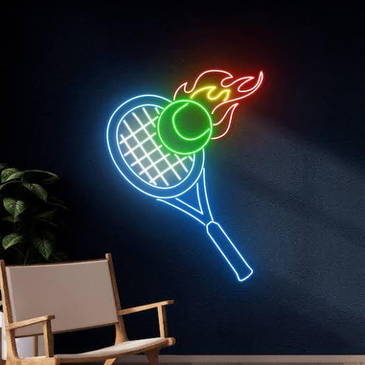 Tenis Racket Neon Sign