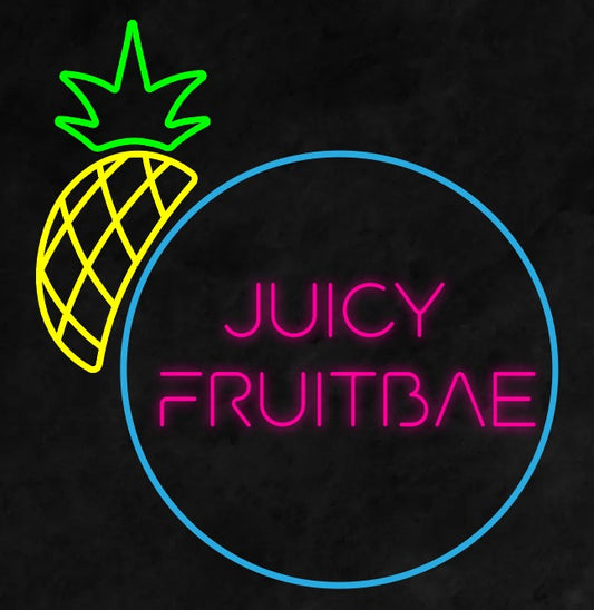 Juicy Fruitbae Logo Neon sign