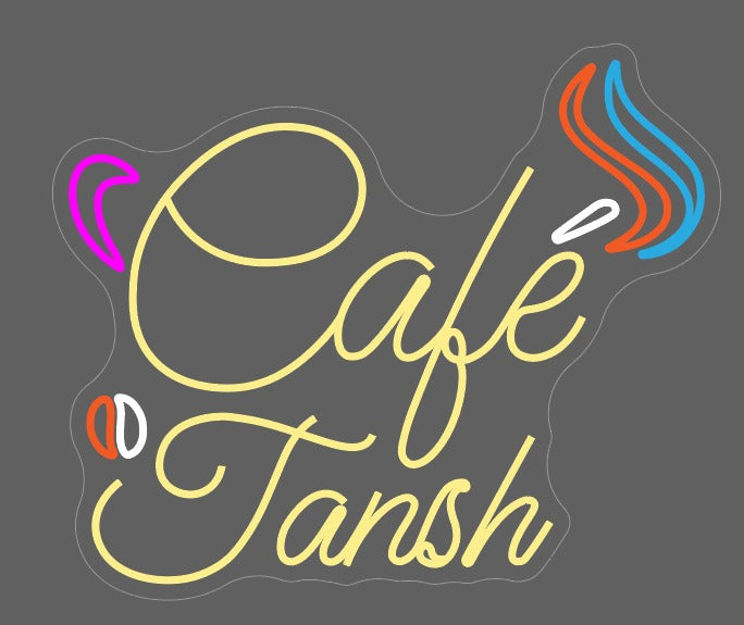 Cafe Tansh Custom Neon Sign