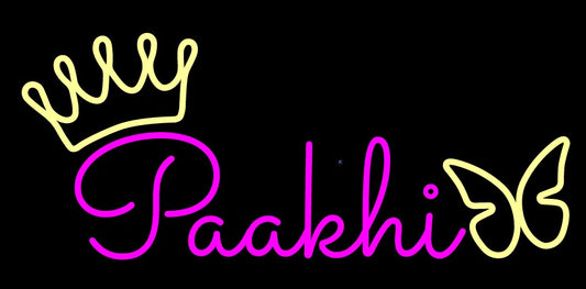 Paakhi Custom Name Neon Sign