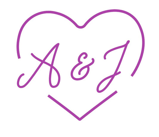 A & J Couple Initials Neon Sign