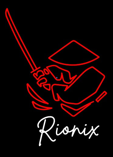 Rionix Custom Neon Name Logo