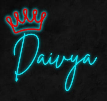 Daivya & Jisha Custom Name Neon Sign