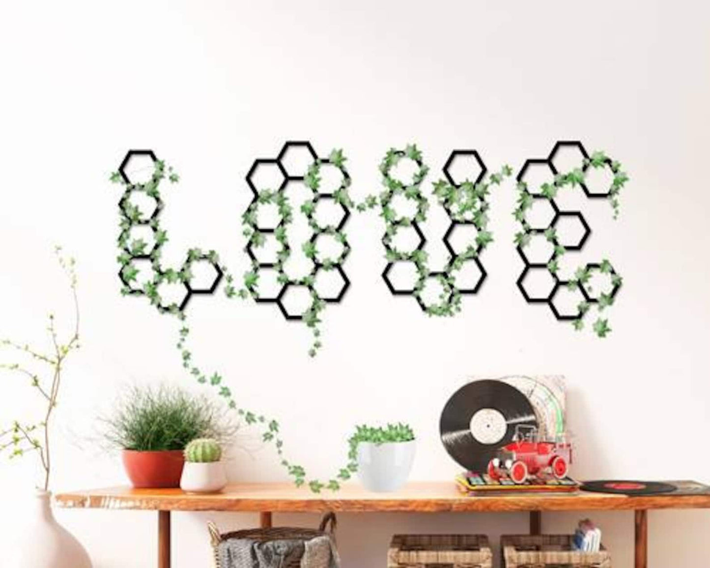 Honeycomb Love  Wall Art