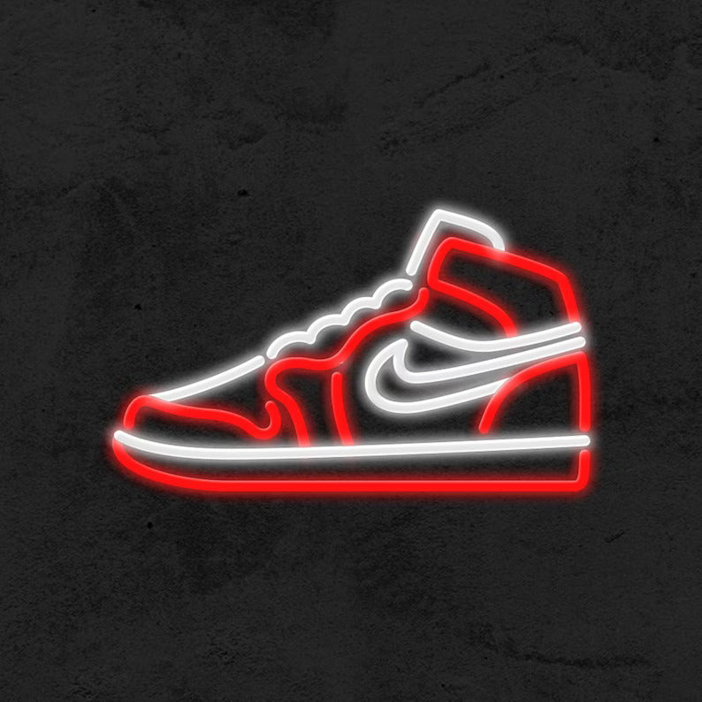 Nike Air Jordan 1 Shoes Neon Sign