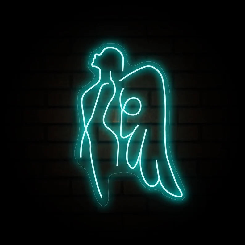 Angel with Wings Neon Sign