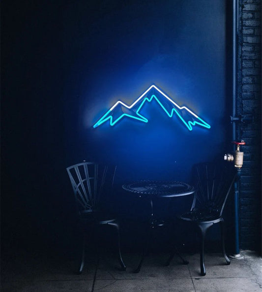 Mountain Neon Sign - Landscape Neon Sign Art