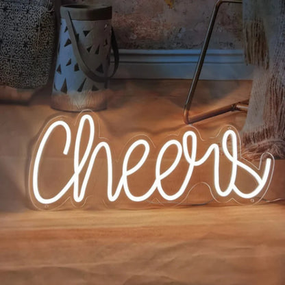 Cheers Neon Sign For Party