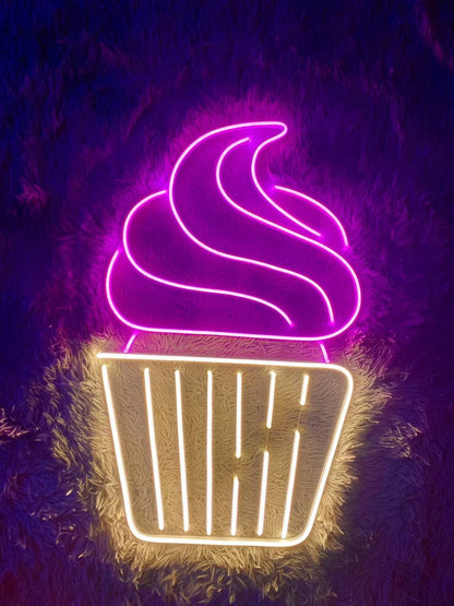 Cup Cake Neon Sign