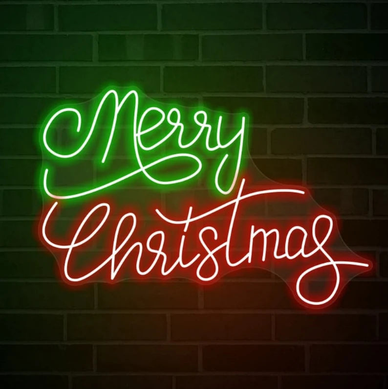 Merry Christmas Neon Sign - Style 3