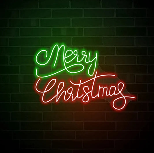 Merry Christmas Neon Sign - Style 3