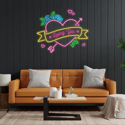 Valentine Day Laving You Neon Sign
