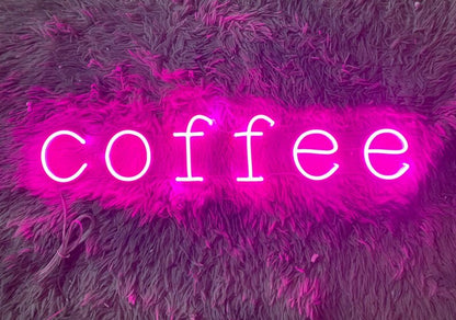 Coffee Text Neon Sign