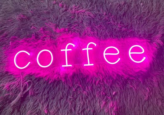 Coffee Text Neon Sign