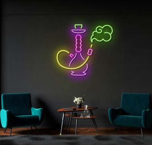 Smoking Hookah Led Neon Sign