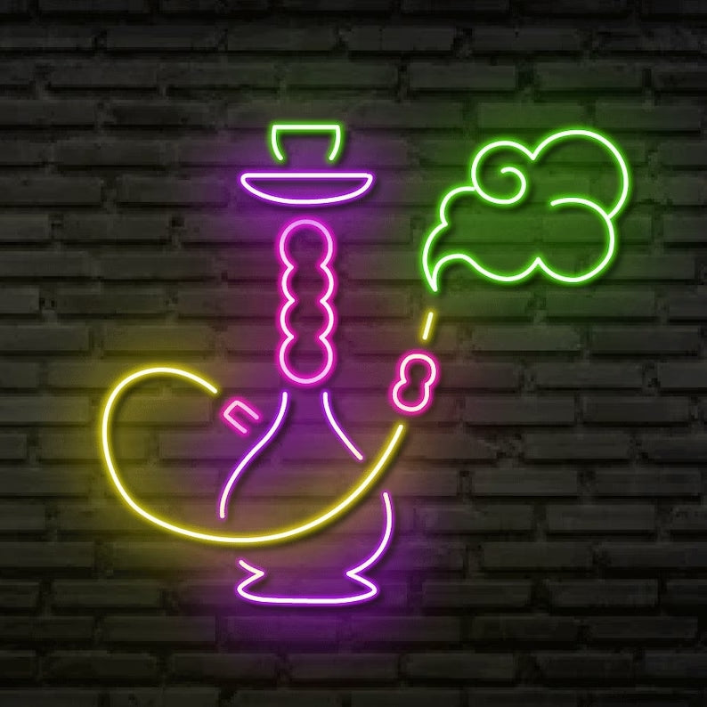 Smoking Hookah Led Neon Sign