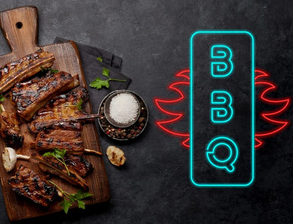 BBQ Grilled Party Neon Sign