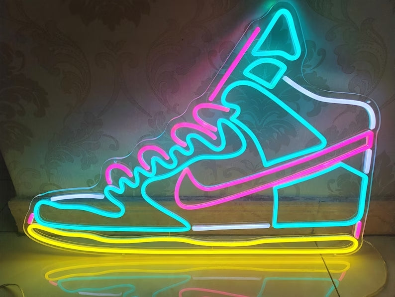 Air Jordan Neon Shoes Sign Lets Custom Studio Custom Neon Signs