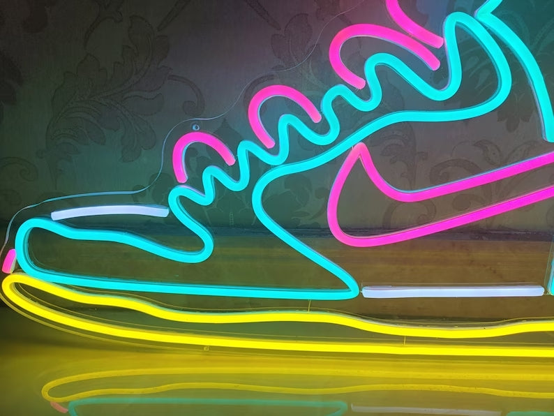 Air Jordan Neon Shoes Sign