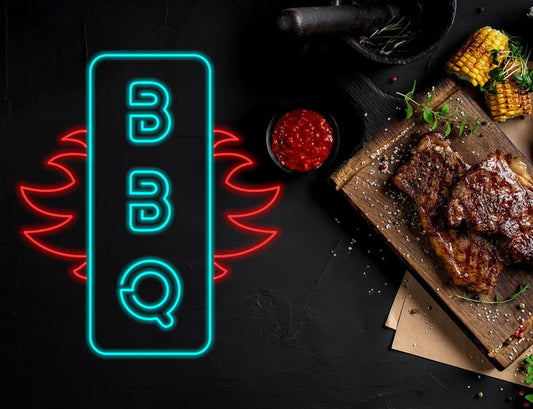 BBQ Grilled Party Neon Sign