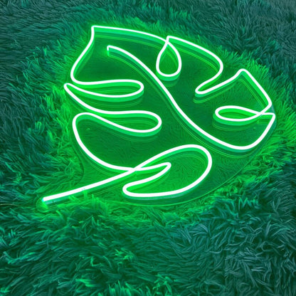Green Leaf Led Neon Sign