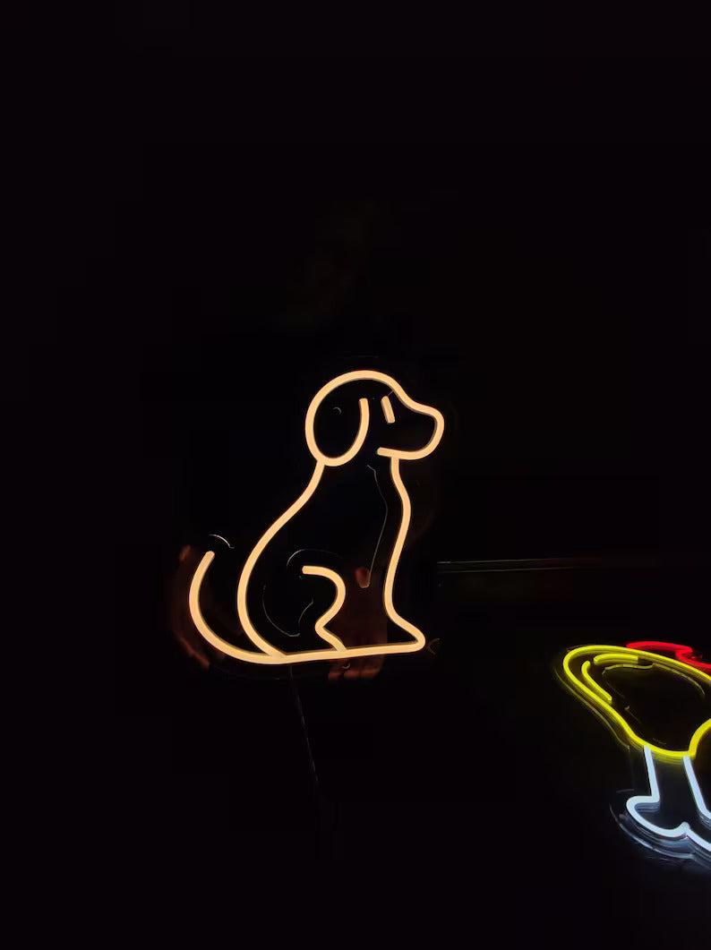 Cute Dog Neon Sign