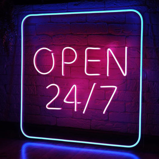 Open 24x7 Neon Sign