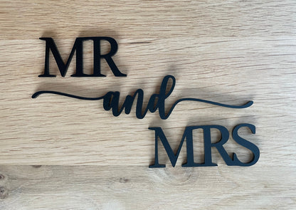 Mr and Mrs - Wedding Sign Wall Art