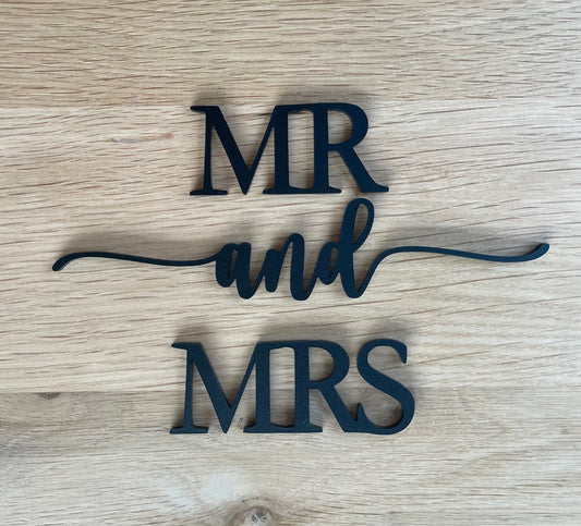 Mr and Mrs - Wedding Sign Wall Art