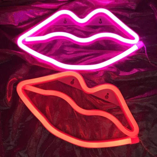 Lip Mini Neon LED Sign